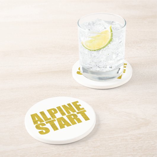 Dessous De Verre En Grès Début alpin (Topo) (Côté)