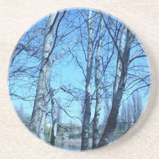 Dessous De Verre En Grès début du printemps (Devant)