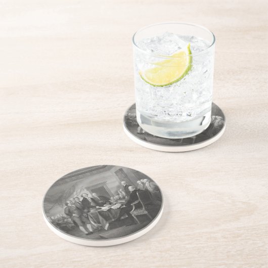 Dessous De Verre En Grès Déclaration d'indépendance (Côté)
