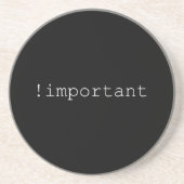 Dessous De Verre En Grès ! Déclaration importante de CSS (Devant)