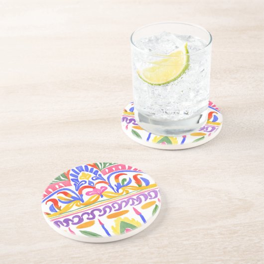 Dessous De Verre En Grès décoration traditionnelle roumaine (Côté)