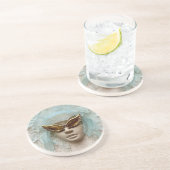 Dessous De Verre En Grès Déesse de Verre Sous-Verre en Grès (Côté)