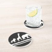 Dessous De Verre En Grès Défilé animal (Côté)