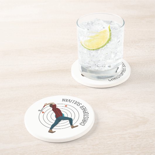 Dessous De Verre En Grès Défilement Ax (Côté)