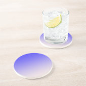Dessous De Verre En Grès dégradé bleu (Côté)