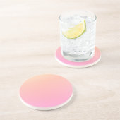 Dessous De Verre En Grès Dégradé rose et rose (Côté)
