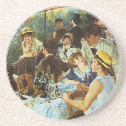 Dessous De Verre En Grès Déjeuner de la fête nautique par Pierre Renoir (Devant)
