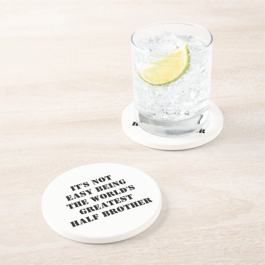 Dessous De Verre En Grès Demi-frère (Côté)