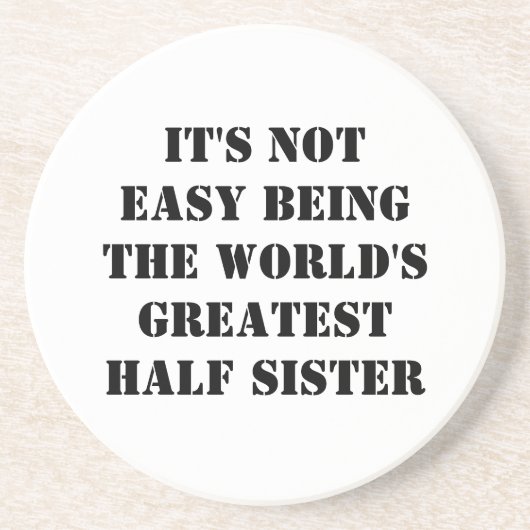 Dessous De Verre En Grès Demi-soeur (Devant)