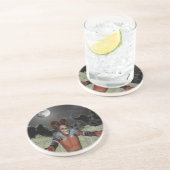 Dessous De Verre En Grès Démon nocturne (Côté)