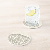 Dessous De Verre En Grès Dentelle Arabe de style (Côté)