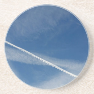 Dessous De Verre En Grès dentelle blanche dans le ciel