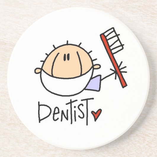 Dessous De Verre En Grès Dentiste (Devant)