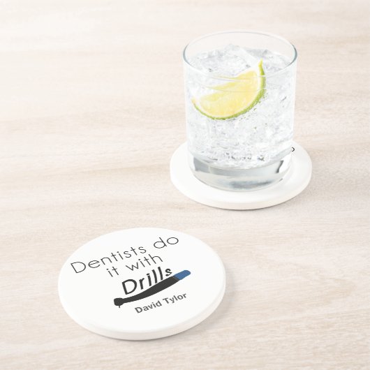 Dessous De Verre En Grès Dentistes Faites-le avec des exercices (Côté)