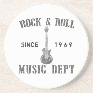 Dessous De Verre En Grès Département de musique de rock