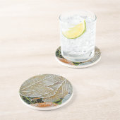 Dessous de verre en grès d'érable congelé (Côté)