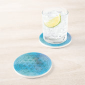Dessous De Verre En Grès Descendance – Fleur de Vie (Côté)