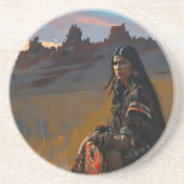 Dessous De Verre En Grès Desert Fall (Devant)