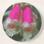 Dessous De Verre En Grès Design de fleurs léopard (Devant)