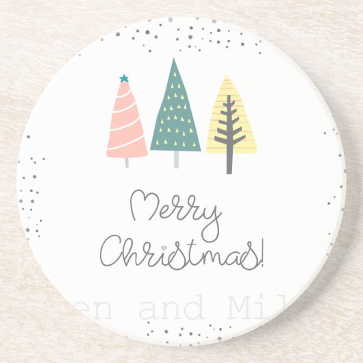 Dessous De Verre En Grès Design de Noël (Devant)