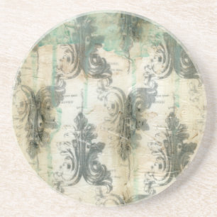 Dessous De Verre En Grès Design moderne Fleur De Lis