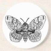 Dessous De Verre En Grès Dessin Brahmin moth (Devant)