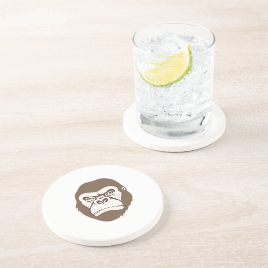 Dessous De Verre En Grès Dessin de dessin de Gorilla (Côté)