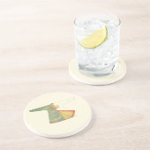 Dessous De Verre En Grès Dessin de Kimono semi-fini (Côté)