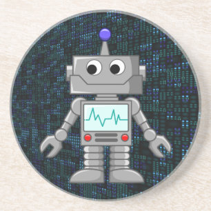 Dessous De Verre En Grès dessin de robot