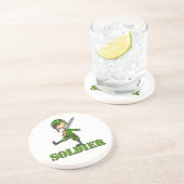 Dessous De Verre En Grès Dessin de soldat bâton (Côté)
