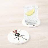 Dessous De Verre En Grès Dessin du Lecteur de billard (Côté)