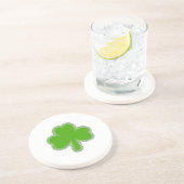 Dessous De Verre En Grès Dessin Shamrock de Saint Patrick (Côté)