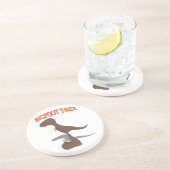 Dessous De Verre En Grès Dessin T-Rex Bigfoot (Côté)