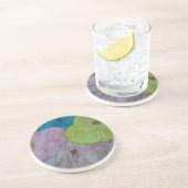 Dessous De Verre En Grès Dessous de verre Abstrait de grès Floral été (Côté)