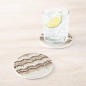 Dessous De Verre En Grès Dessous de verre beiges de boissons de grès de (Côté)