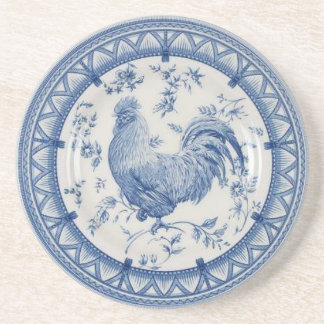 Dessous De Verre En Grès Dessous de verre de boissons de grès de coq