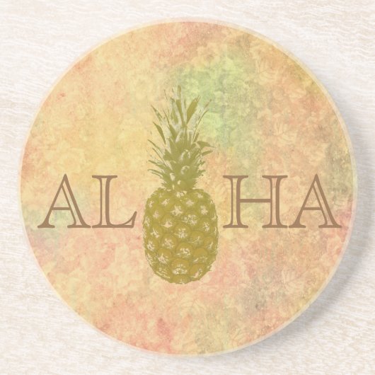 Dessous De Verre En Grès Dessous de verre de grès ananas (Devant)