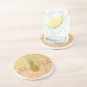 Dessous De Verre En Grès Dessous de verre de grès ananas (Côté)