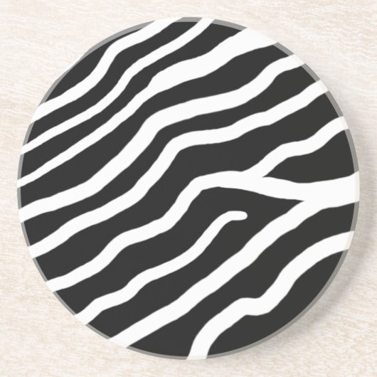 Dessous De Verre En Grès Dessous de verre de grès animal unique - Zebra Pri (Devant)