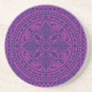 Dessous De Verre En Grès Dessous de verre de grès Bandana violet