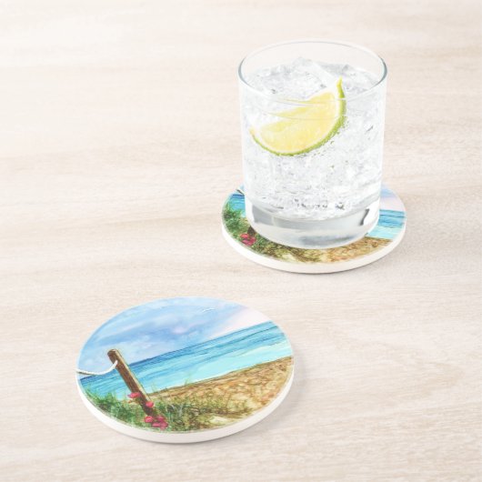 Dessous De Verre En Grès Dessous de verre de grès côtier (Côté)