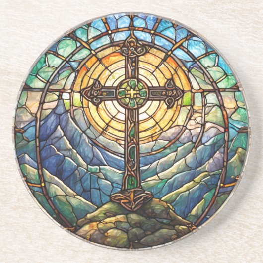 Dessous De Verre En Grès Dessous de verre de grès croisé (Devant)