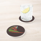 Dessous De Verre En Grès Dessous de verre de grès d'art Abstrait de Chamele (Côté)