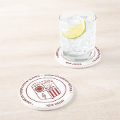 DESSOUS DE VERRE EN GRÈS DESSOUS DE VERRE DE GRÈS D'ASSOCIATION D'ANCIENNES (Côté)