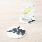 Dessous De Verre En Grès Dessous de verre de grès de chèvre naine nigériane (Côté)