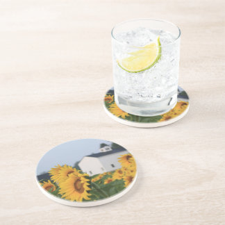 Dessous De Verre En Grès Dessous de verre de grès de la ferme Sunflower