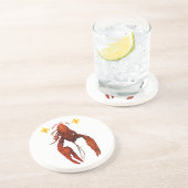 Dessous De Verre En Grès Dessous de verre de grès de langouste (Côté)