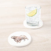 Dessous De Verre En Grès Dessous de verre de grès de l'espagne de plomberie (Côté)