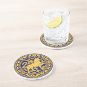 Dessous De Verre En Grès Dessous de verre de grès de Lion Esztergom (Côté)