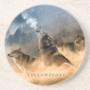 Dessous De Verre En Grès Dessous de verre de grès de Yellowstone